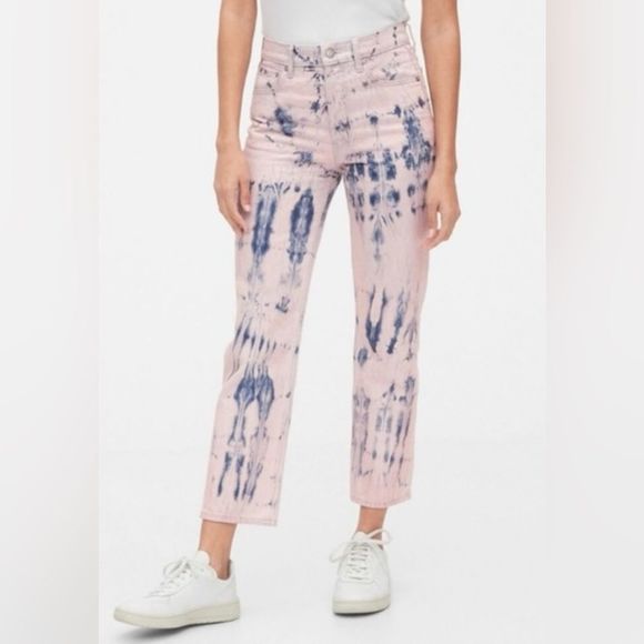 GAP Denim - Gap Denim White Tie Gap Denim High Rise Cheeky Straight Jeans Size 12/31 TALL